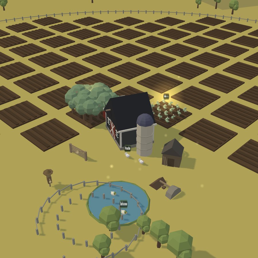 The farm in the golden vale land theme